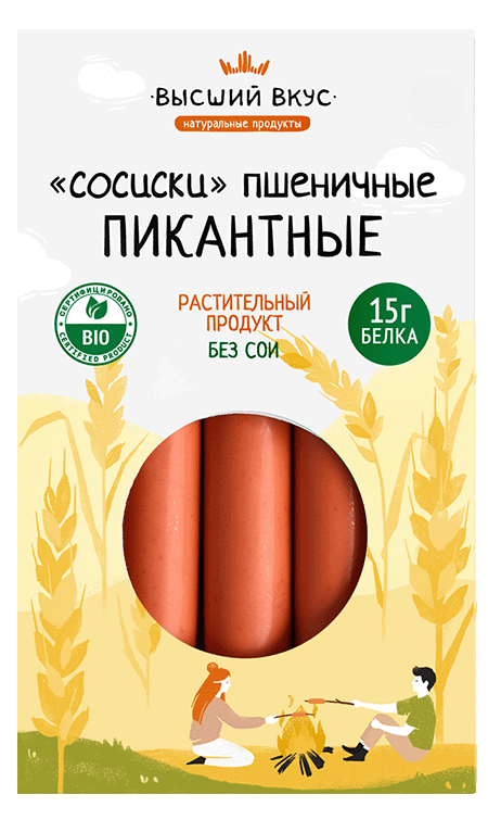Сосиски пшеничные Деликатесные ВВ 300 г