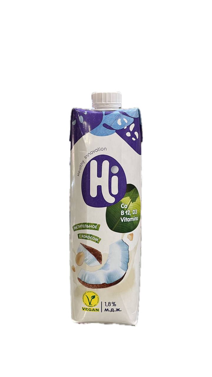 Напиток соевый с кокосом Hi 1 л