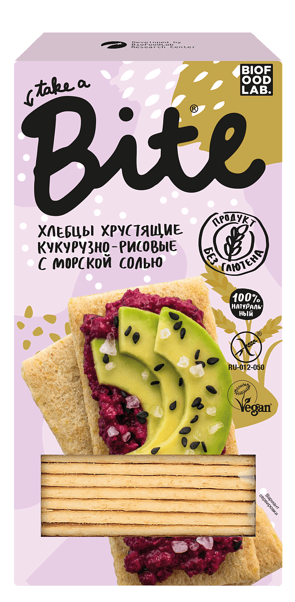 Хлебцы хрустящие кукурузно-рисовые Bite 150 г