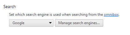 Google Chrome Search