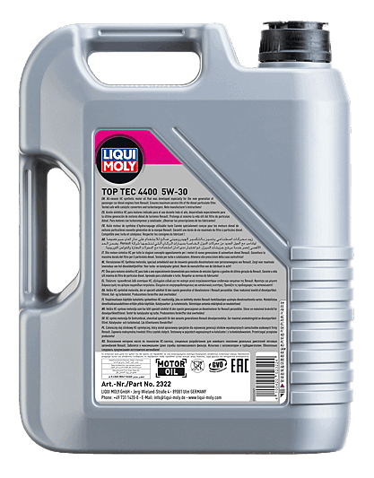Top Tec 4400 5W-30 | LIQUI MOLY– Spéciale Renault & Protection FAP – Image 2