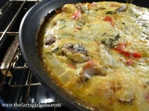 frittata in oven