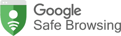 Selo de verificação Google Safe Browsing — site verificado como seguro