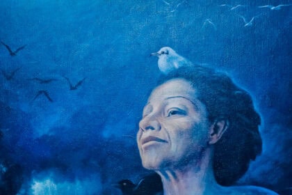 Réplicas fotográfica de una de las obras hechas por algunos pintores hondureños cuyos originales se encuentran en el museo Clementina Suárez en Tegucigalpa