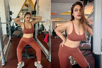 Neha Malik Sizzles in Bold Gym Photoshoot