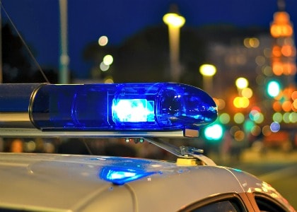police car lights