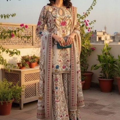 Eid Special Digital Print Three Piece