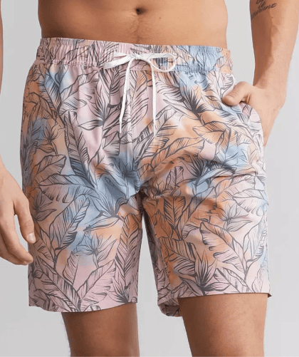 Watercolor Stretch Swim Trunks