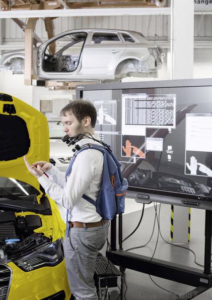 Audi Projection Hand Factory