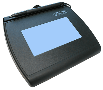 Topaz T-LBK755 SignatureGem 4x3 Signature Capture Pad