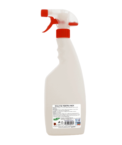 SOLUTIE PENTRU INOX  750ML CU PULVERIZATOR