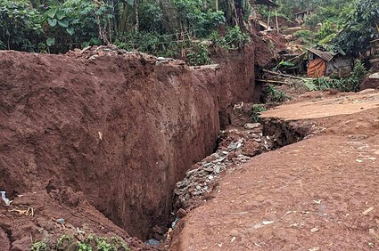Kabare : Un glissement de terrain dévaste 20 maisons à Rugati