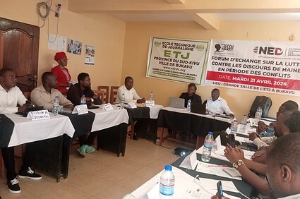 Sud-Kivu : plus de 20 responsables des médias s’engagent à lutter contre les discours de haine