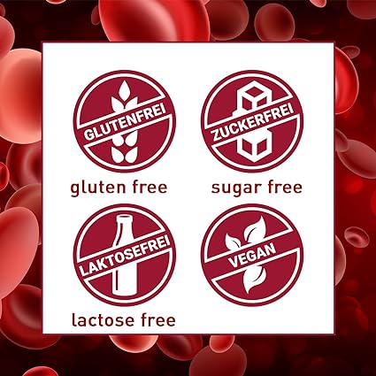 ALP NUTRITION Eisentropfen mit Vitamin B12 und Folsäure Piktogramme