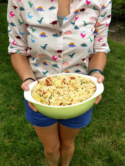 mediterranean orzo salad, via www.www.goodfoodstories.com