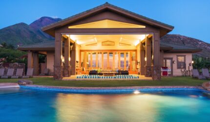 luxury home with swimming pool