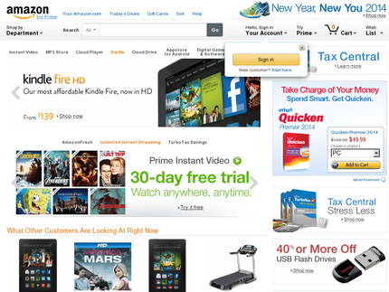 Amazon.com Homepage