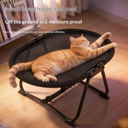 folding pet cot bed