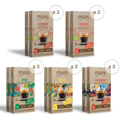 MIXED CARTON - 100 Nespresso Compatible Capsules - 100% Biodegradable