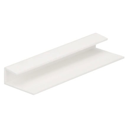 Eindprofiel 10mm - Wit
