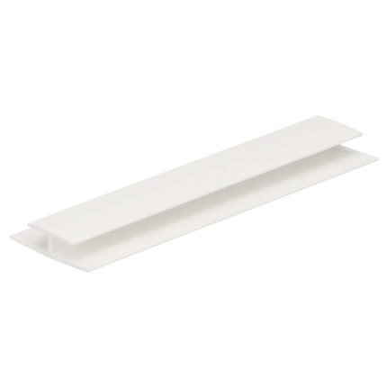 H-verbindingprofiel 4mm - Wit