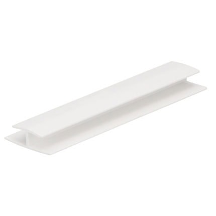 H-verbindingprofiel 6mm - Wit