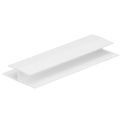 H-verbindingprofiel 8mm - Wit