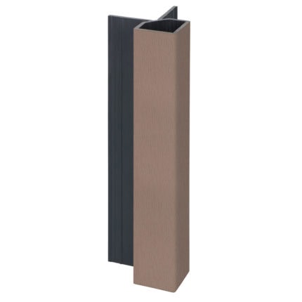 Keralit uitwendig hoekprofiel 32x32mm - Bruingrijs - Classic (met houtnerf)