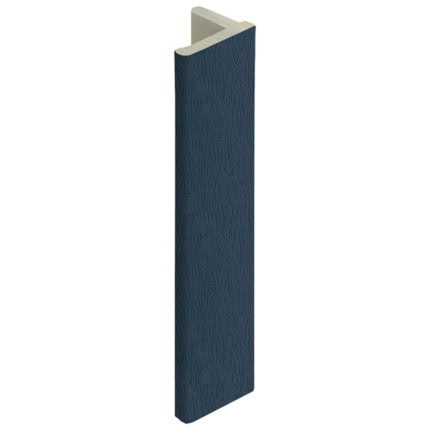 Eindprofiel 10mm voor Keralit dakrand - Staalblauw - Classic (met houtnerf)