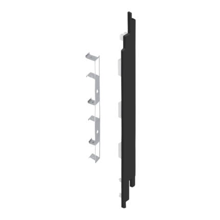 Eindkap+connector rechts voor 2819 (5st) - Nightblack - Pure (mat/effen)