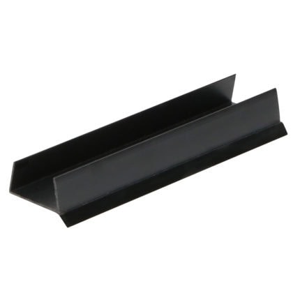 Afdichtingprofiel v. keukenplint 16/18mm - Zwart