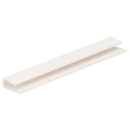 Eindprofiel 4mm - Wit
