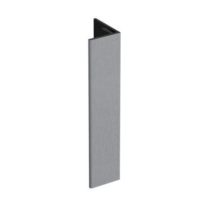 Verlengd eindprofiel 17x44mm Keralit - Grijs - Classic (met houtnerf)