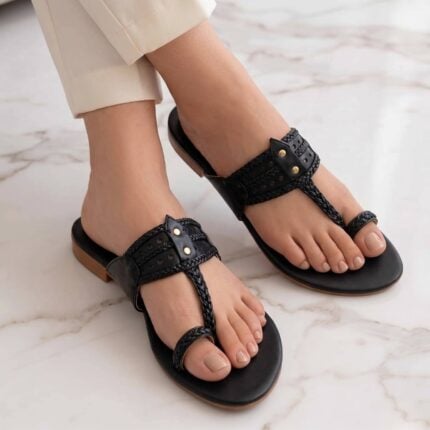 black kolhapuri for her