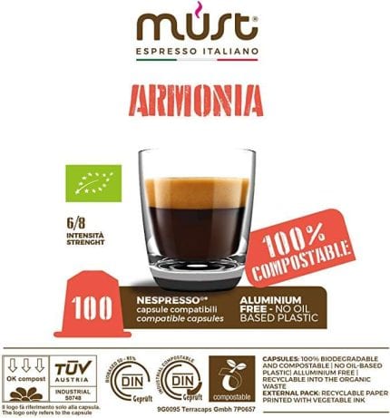 Harmony Blend - 100% Biodegradable Organic Certified Nespresso Compatible