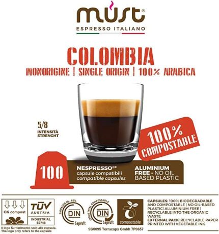 Single Origin - Colombia Blend - 100% Biodegradable