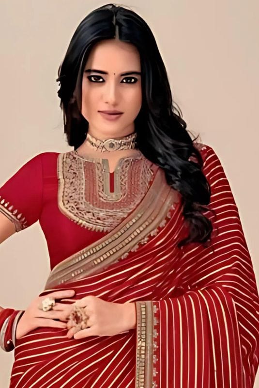 Organza Saree Laxmipati Barfi