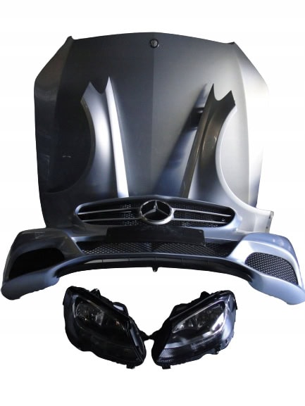 MERCEDES C KLASA W205 ZDERZAK MASKA BŁOTNIKI LAMPA