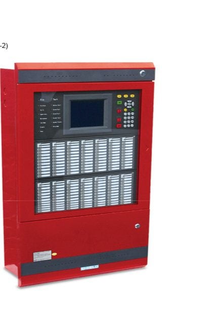 MFACP ANALOGE ADDRESAABLE Fire alarm main panel with a total capacity of 10 closed circuits with a backup power supply and an audio evacuation system