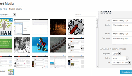 WordPress Insert Media