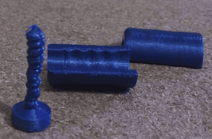 poor visual quality on 3d printed part example