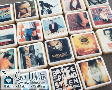 Sew White Bruce Springsteen album cover biscuits 4