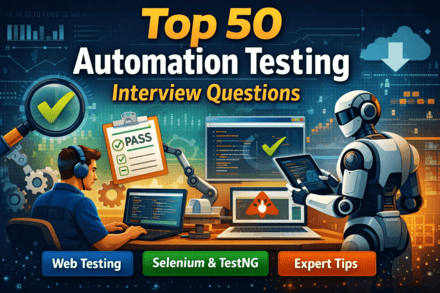Top 50 automation testing interview questions with coding examples for beginners and experienced testers