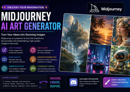 Learn everything about Midjourney AI, including features, pricing, prompt tips, benefits, and how to create stunning