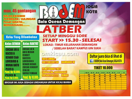 Brosur Latber Bodem Jogja