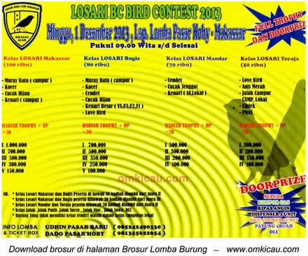 Losari BC Bird Contest, Makassar
