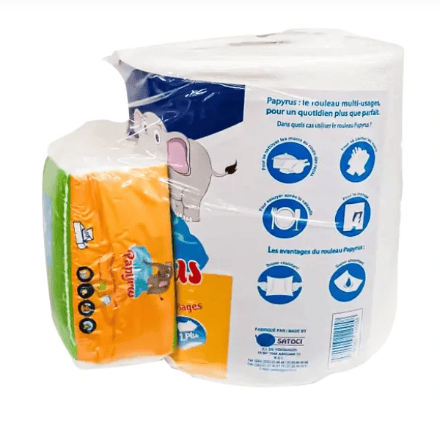PAPYRUS – Essuie-tout absorbant et multi-usages 400 feuilles