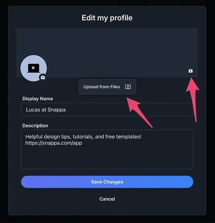 How to upload Bluesky banner