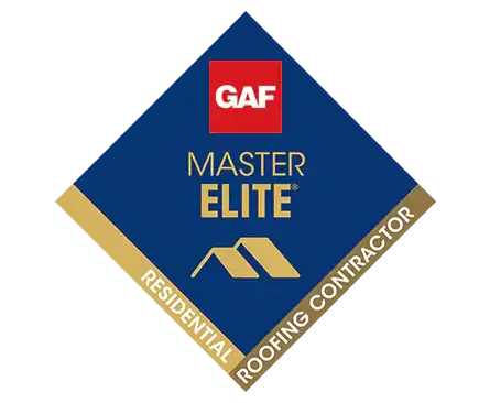 GAF Master Elite residential roofing contractor badge