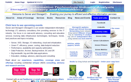 StorageIO server storage IO networking cloud and virtualization links